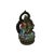 Asian Vintage Cloisonne Enamel Lotus Bodhisattva Metal Buddha Statue For Sale - Image 3 of 11