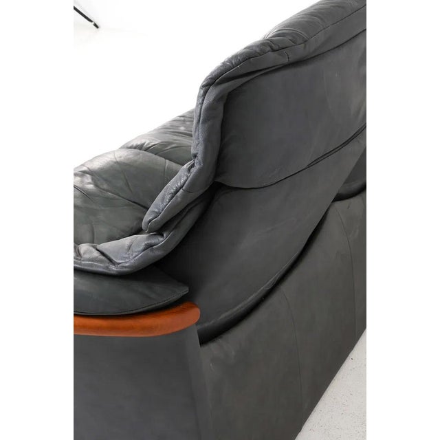 Late 20th Century Ekornes Leather Stressless Eldorado Sofa For Sale - Image 11 of 16