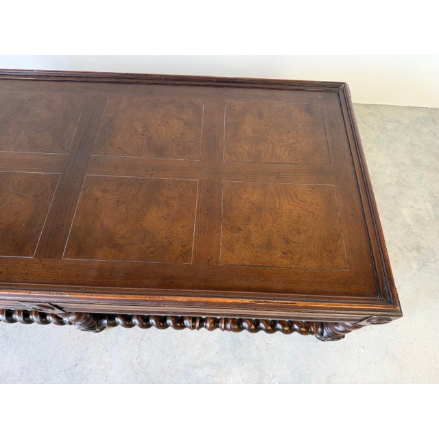 Vintage Henredon Barley Twist Rectangular Coffee Table For Sale In Miami - Image 6 of 12