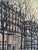 After Bernard Buffet, Champs-Élysées and Arc de Triomphe, Corot Edition, 1950s, Print on Canvas, Framed For Sale - Image 11 of 13