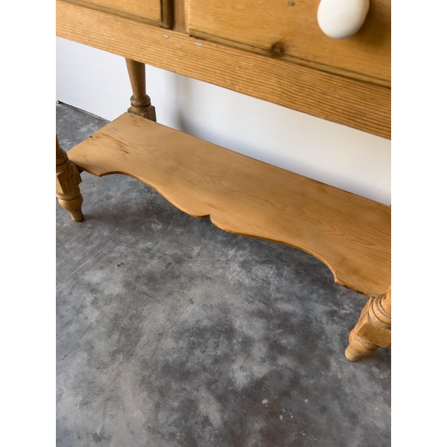 Antique 19th Century English Pine Side Table For Sale - Image 4 of 8