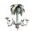 Vintage Hollywood Regency Style Tolle Palm Tree Bamboo Chandelier For Sale - Image 11 of 11