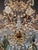 Antique Italian Baroque Revival Crystal Chandelier Wood Smoked Crystal Drops For Sale - Image 6 of 8