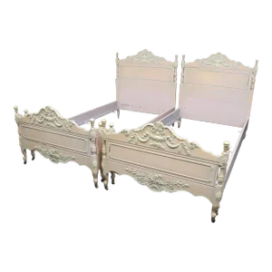 Adams Style Pink Twin Beds/Pair