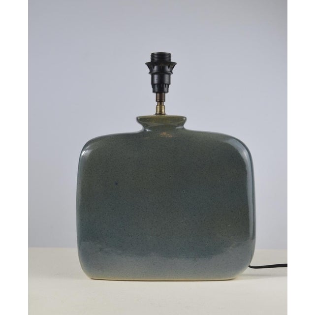 1970s Glazed Ceramic Table Lamp by D. Protion for Vallauris, France, 1970s For Sale - Image 5 of 17
