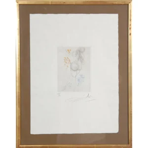 Salvador Dali, Petit nüs Ronsard, 20th Century, Etching