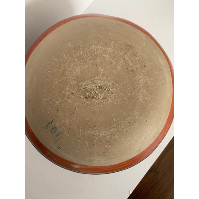 Hand Painted Mexican Vessel For Sale - Image 4 of 5