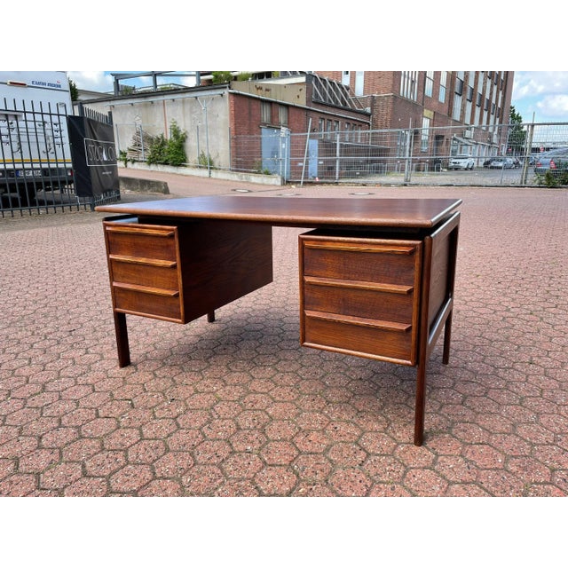 Arne Vodder Danish Teak Desk by Arne Vodder, 1960s For Sale - Image 4 of 11