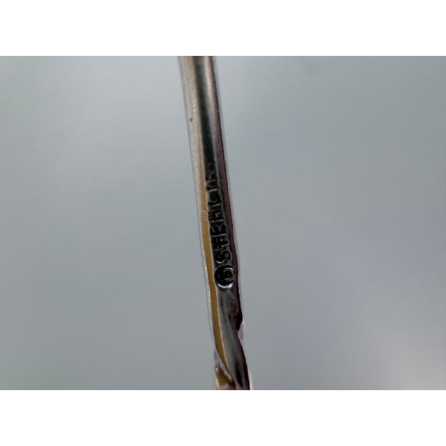 Antique Sterling Bow Sugar Spoon For Sale - Image 4 of 5