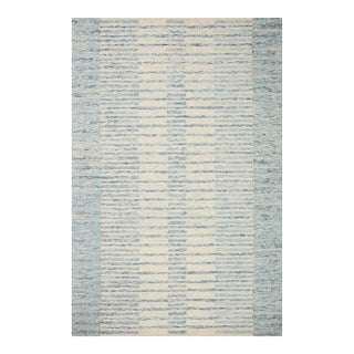 Chris Loves Julia x LoloiChris Ivory / Denim 7'-9" x 9'-9" Area Rug For Sale