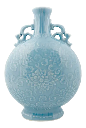 Early 20th Century Chinese Porcelain Peony Bianhu Vase