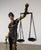 Figurative Bronze Lady Justice Sculpture – Blindfolded Justitia With Scales & Sword, 29” Tall For Sale - Image 3 of 13