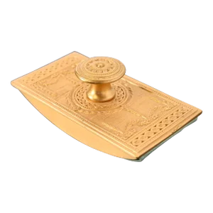 Tiffany Studios New York Adam Bronze Doré Rocker Blotter