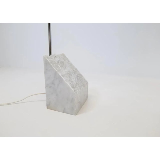 Mid-Century Marble & Steel Floor Lamps from Bergboms, 1970s, Sweden, Set of 2 For Sale - Image 9 of 13
