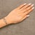 Early 21st Century 10K Rose Gold over .925 Sterling Silver 1/10 Cttw Round-Cut Diamond Heart Link Adjustable Bolo Bracelet (H-I Color, I2-I3 Clarity) - 6"-9" Adjustable For Sale - Image 5 of 6