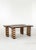 Brown Set of Striped Oak Twin Benches by Goons For Sale - Image 8 of 10