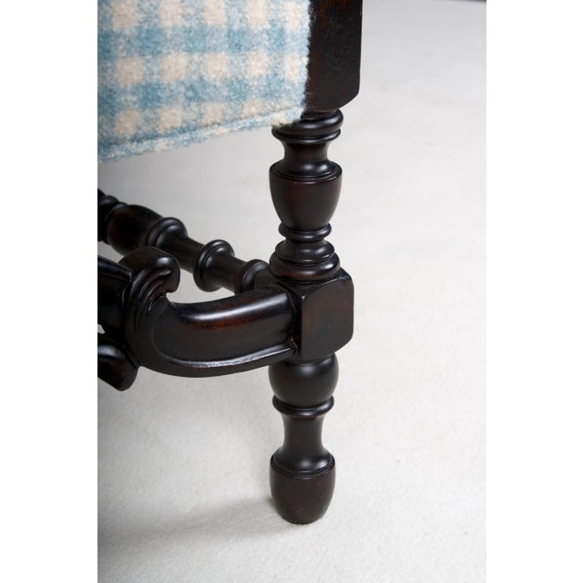 Late 19th Century Walnut Armchair, Ebony Finish Over Walnut For Sale - Image 9 of 12