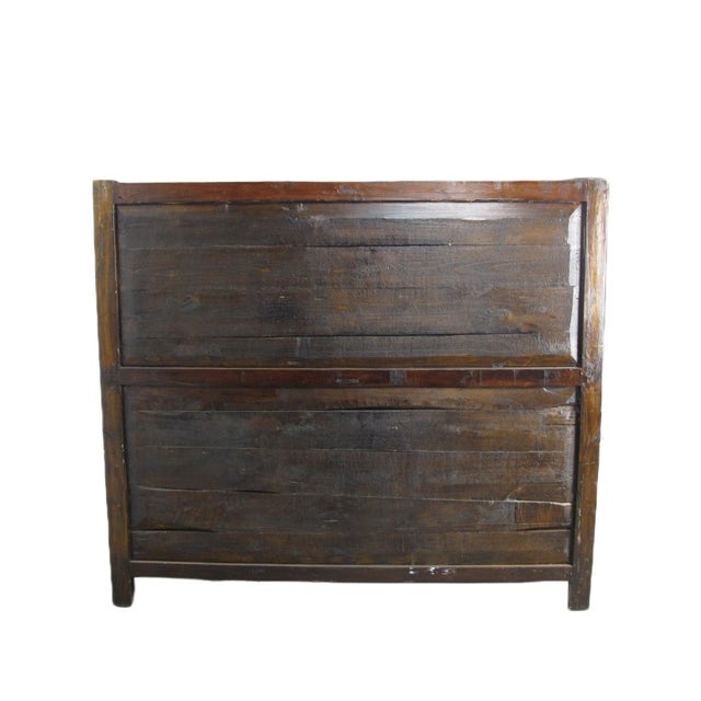 Hand Painted Chinese Antique Display Cabinet – 59 Inches Tall, Hand-Painted Design For Sale - Image 10 of 11