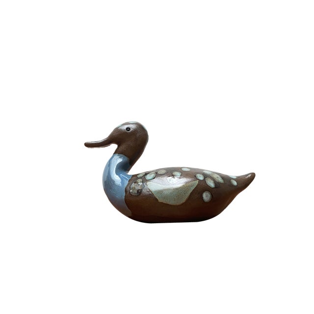 Mid-Century Ceramic Duck Figurine, 1960s For Sale