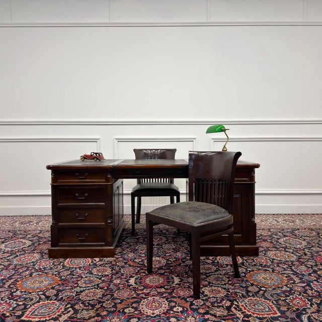 Classic and Elegant | Antique desks in English, Classic, and Chesterfield styles. This beautiful desk is a showstopper for...