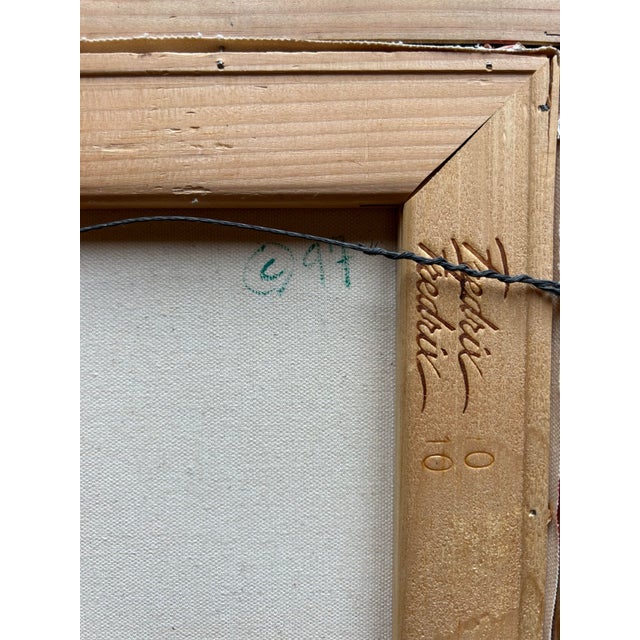 Original Painting of Interior With Angel by Fay Sciarra For Sale In Philadelphia - Image 6 of 6