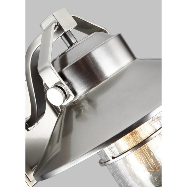 2020s Sean Lavin by Visual Comfort Studio Boynton Small Lantern, Painted Brushed Steel For Sale - Image 5 of 8