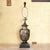 Metal John Richard Japanese Satsuma Hand-Painted Ceramic Table Lamp With Scenic Motif For Sale - Image 7 of 18