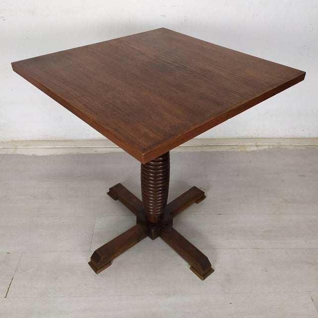 Brutalist Bistro Pedestal Table, 1940s For Sale - Image 6 of 17