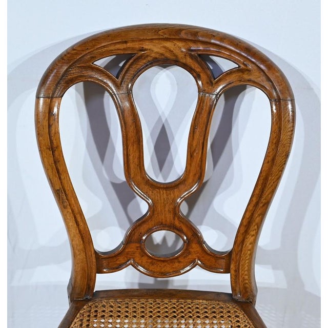 Wood Mid-19th Century Louis Philippe Oak Chairs For Sale - Image 7 of 18