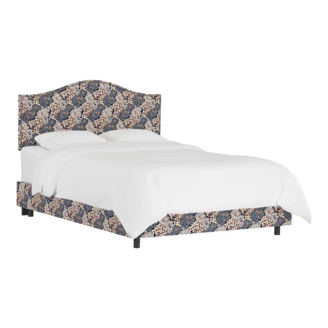 Ashland Bed in Navy Blush Loiret, Full For Sale