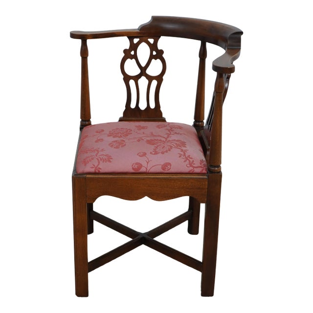 Chippendale Mahogany Corner Chair For Sale