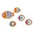 MCM Italian Hand Painted Desimone Family of Ceramic Fish Plates For Sale