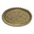 1940s Old World Oval Tray Large 24 Inch Embossed Floral Platter Authentic Well Preserved. For Sale