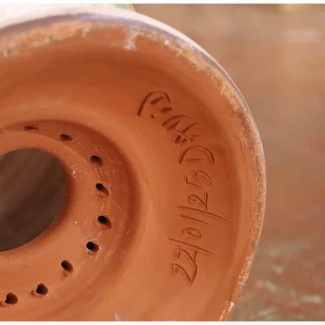 Pair of French Antiqued Anduze Terracotta Garden Vases From Terre Figuière For Sale - Image 14 of 14