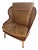 Garsnas "Dandy" Lounge Chair by Pierre Sindre, Cane and Tan Leather, 2019 For Sale