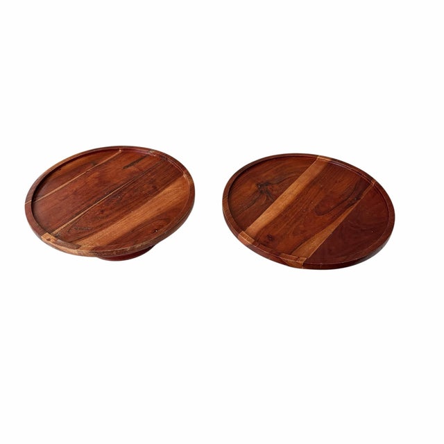 Vintage Wooden Cake Stand For Sale - Image 4 of 6