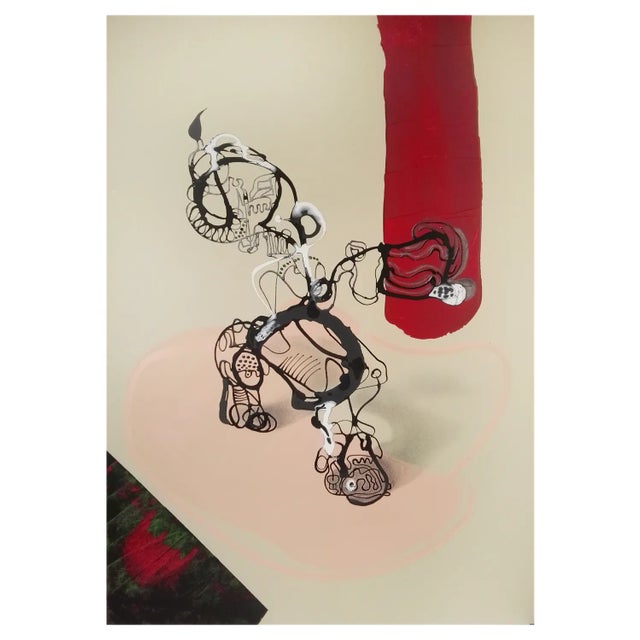 Stefano Mazzolini, Canres, 2018, Acrylic on Paper For Sale