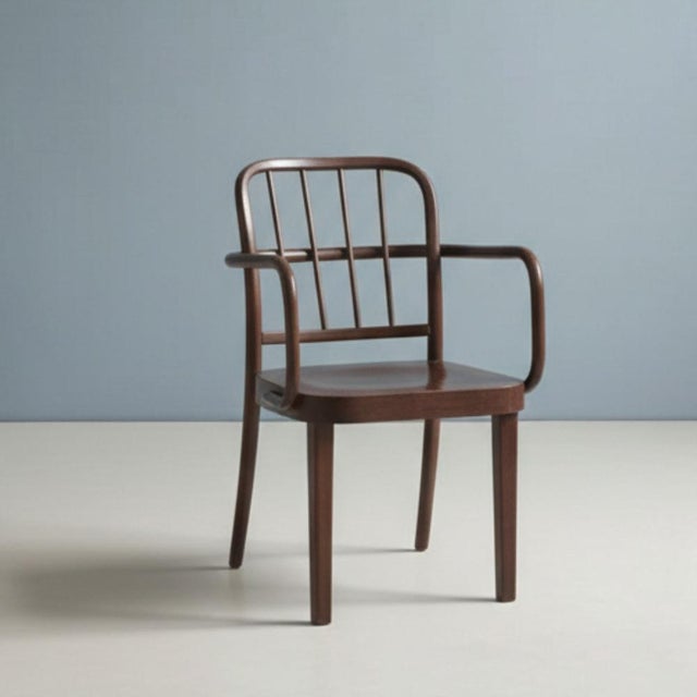 Bentwood Armchairs attributed to Josef Hoffmann for Thonet, Czechoslovakia, 1940s, Set of 3 For Sale - Image 4 of 9