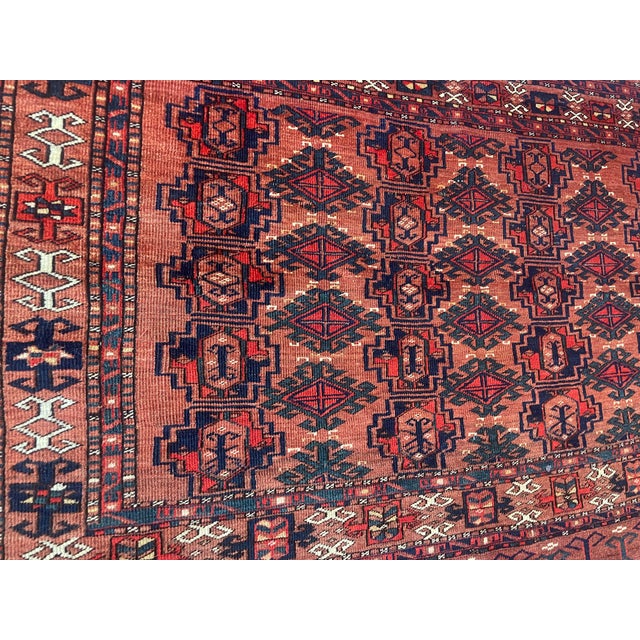 Antique Ersari Turkoman Rug 3'0" X 4'9" For Sale - Image 4 of 9