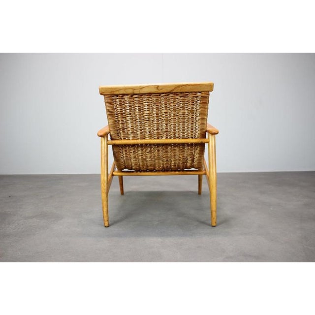 Vintage Rattan Armchair from ULUV, Czechoslovakia, 1960s For Sale - Image 11 of 13