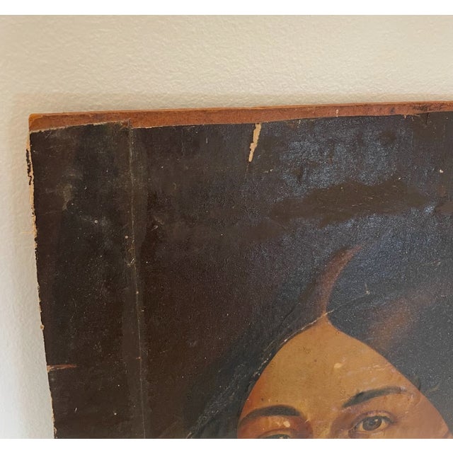 Late 19th Century Original Oil Portrait Painting of a Victorian Woman For Sale In Chicago - Image 6 of 13