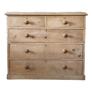 English Scrubbed Pine Dresser For Sale
