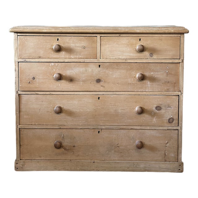 English Scrubbed Pine Dresser For Sale