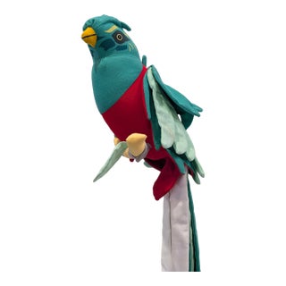 Vintage Angelitos Stuffed Parrot Decor For Sale