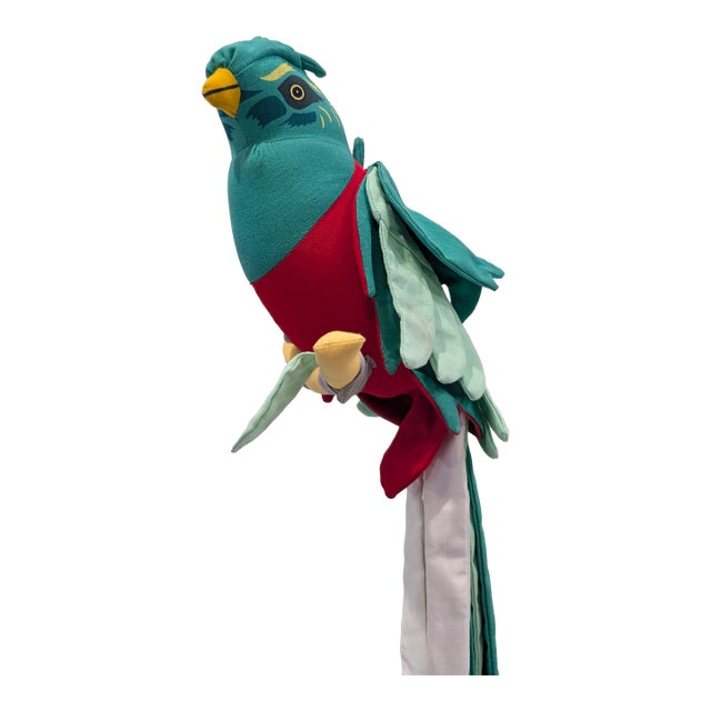 Vintage Angelitos Stuffed Parrot Decor For Sale