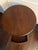 1950s Vintage Regency Style Mahogany Pedestal Drum Side Table With Brass Claw Feet For Sale - Image 5 of 12