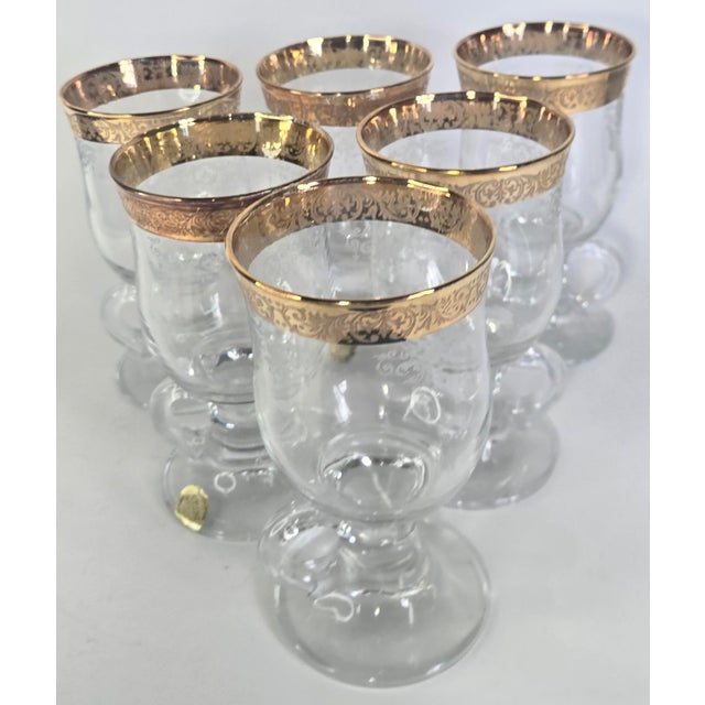 Vintage Gold Embossed Irish Coffee Mugs- Set of Eight For Sale - Image 6 of 16
