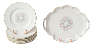 Limoges Dessert Set by Solange Patry Bié for Théodore Haviland, 1960s, Set of 8