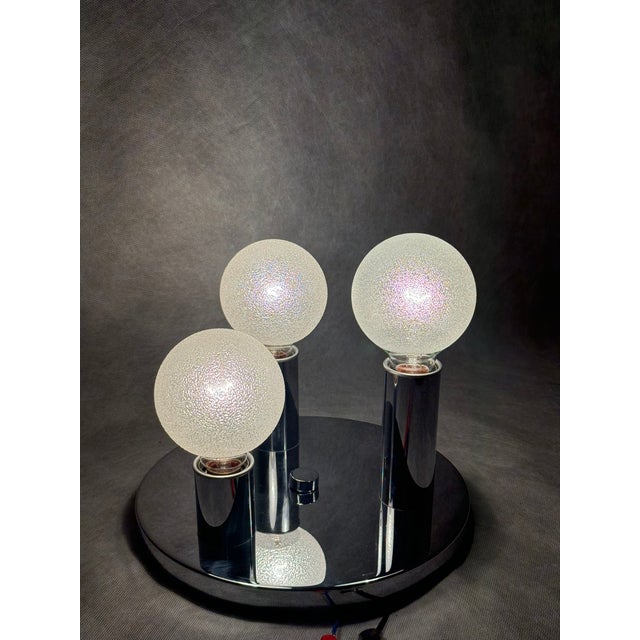 Space Age Ceiling Lamp with Three Decorative Glass Bulbs, 1970s For Sale - Image 4 of 9