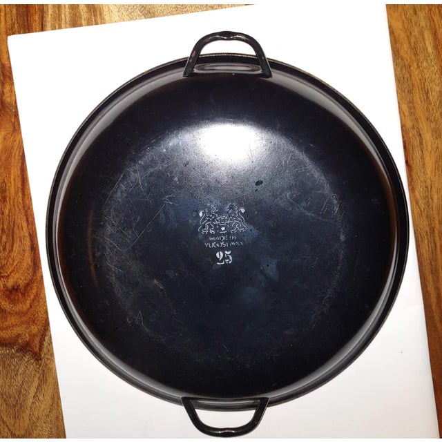 Mid 20th Century Mid 20th Century Mid Century Modern Tableware, Red Enamel, Cook & Serve Ware For Sale - Image 5 of 5